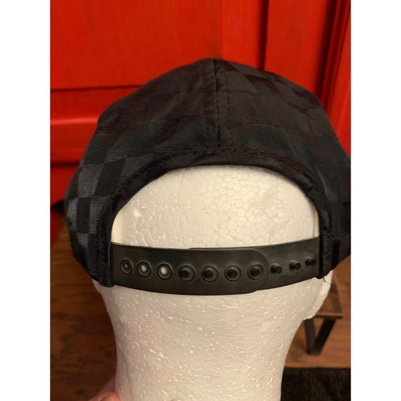 Vintage AC Racing Checkerboard Pattern Script Swingster Trucker Hat Cap USA EUC - Picture 2 of 3